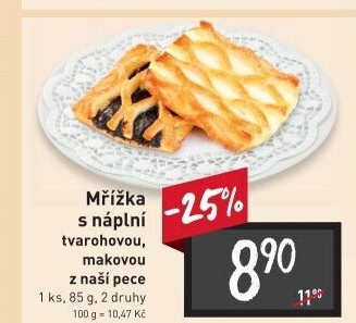 Mřížka s náplní