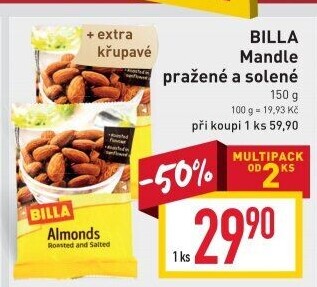 Pražené mandle Billa