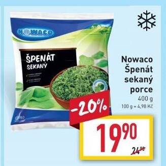 Špenát sekaný mražený Nowaco