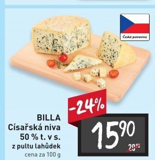 Sýr Niva císařská 50% Billa