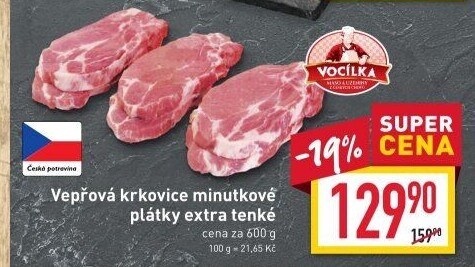 Vepřová krkovice bez kosti Vocílka