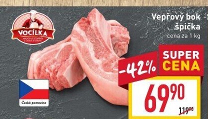 Vepřový bok špička Vocílka