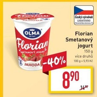 Jogurt smetanový Florian Olma