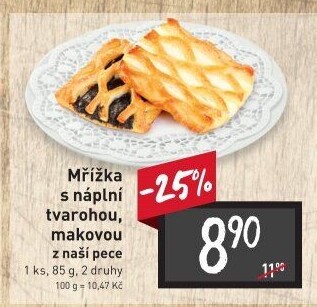 Mřížka s náplní
