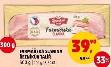 Farmářská slanina Řezníkův talíř