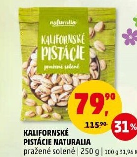 Pražené pistácie kalifornské Naturalia