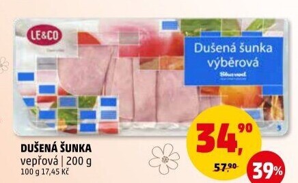 Šunka vepřová dušená LE&amp