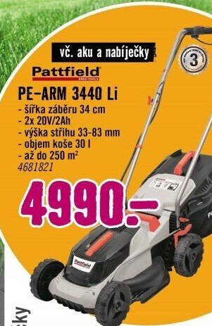 Aku sekačka Pattfield PE-ARM 3440