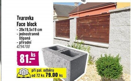 Betonový plot - blok