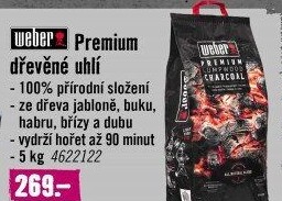 Dřevěné uhlí Premium Weber