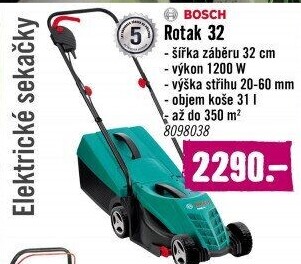 Elektrická sekačka na trávu Bosch Rotak 32