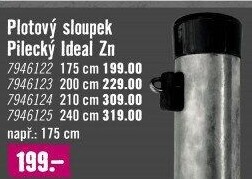 Plotový sloupek Pilecký
