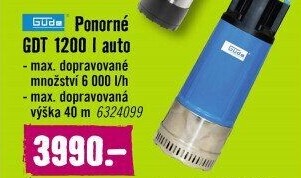 Ponorné čerpadlo Güde GDT 1200