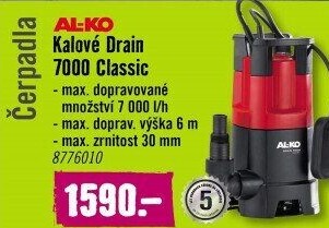 Ponorné kalové čerpadlo Al-Ko Drain 7000 Classic