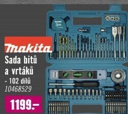 Sada vrtáků a bitů Makita