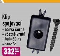 Spojovací klipy a vruty