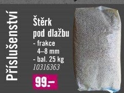 Štěrk pod dlažbu