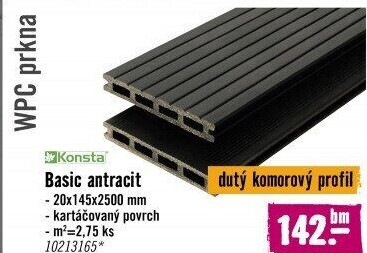 Terasové prkno Konsta WPC Basic