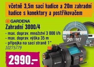 Zahradní čerpadlo Gardena 3000/4 set