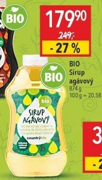 Agávový sirup Bio Country Life