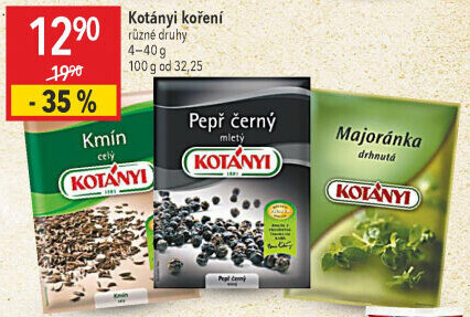 Koření Majoránka drhnutá Kotányi