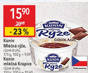 Mléčná rýže Kunín