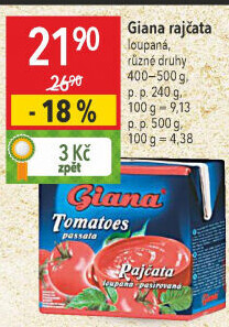 Pasírovaná rajčata Giana