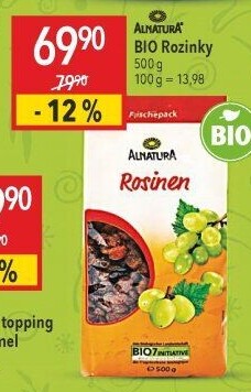 Rozinky bio Alnatura