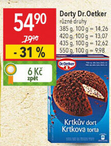 Směs na krtkův dort Dr. Oetker