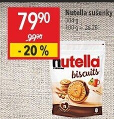 Sušenky Biscuits Nutella
