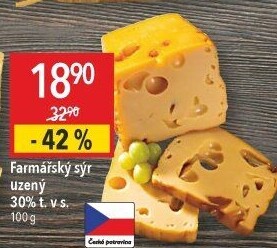 Sýr Farmářský uzený