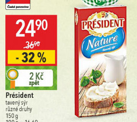 Tavené sýry Président
