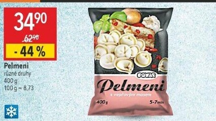 Těstoviny plněnémražené Pelmeni Povar