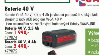 Baterie VeGA