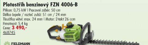 Benzínové nůžky na živý plot Fieldmann FZN4006B