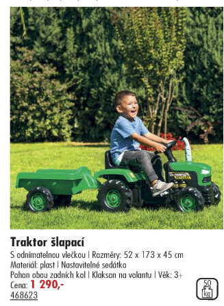Dětský šlapací traktor Dolu
