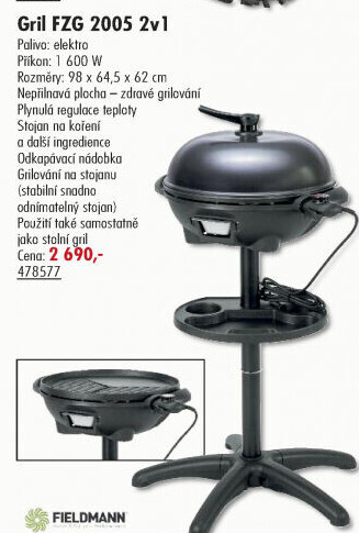 Elektrický gril 2v1 FZG 2005 Fieldmann