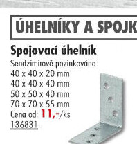 Konzole - úhelník