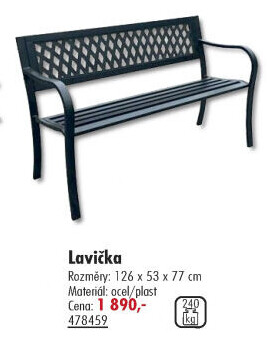 Lavička zahradní Strong