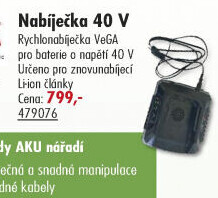 Rychlonabíječka baterií VeGA