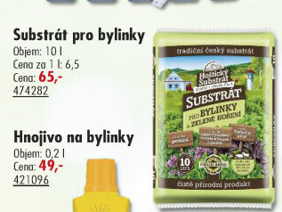 Substrát Hoštický pro bylinky a zelené koření Hoštický Substrát