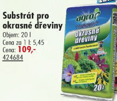 Substrát pro okrasné dřeviny Agro