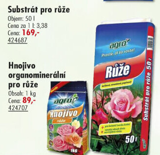 Substrát pro růže Agro