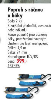 Upínací pás s ráčnou Compass