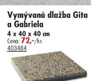 Vymývaná dlaždice