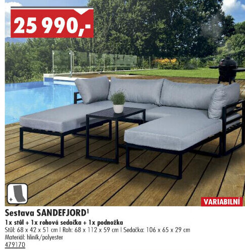 Zahradní sestava Sandefjord