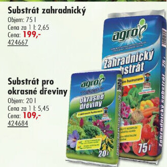 Zahradnický substrát Agro