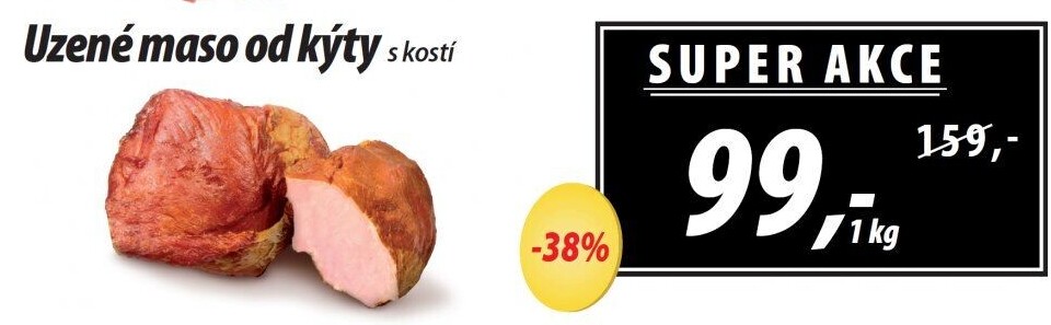 Uzené maso od kýty s kostí