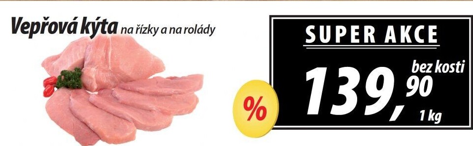 Vepřová kýta bez kosti