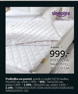 PODLOŽKA NA POSTEL